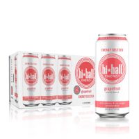 Hiball Energy Seltzer Water, Caffeinated Sparkling Water (16 Fl Oz Pack of 8), Grapefruit