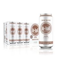 Hiball Energy Seltzer Water, Caffeinated Sparkling Water (16 Fl Oz Pack of 8), Vanilla
