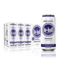 Hiball Energy Seltzer Water, Natural Energy Drink (16 Fl Oz Pack of 8), Blackberry