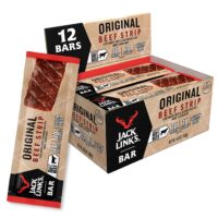Jack Link's Beef Jerky Bars, Original, 12 Count - 7g of Protein and 80 Calories Per Protein Bar