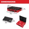 Milwaukee 48-22-8450 PACKOUT 16 in. Portable Modular Tool-Box Case with Customizable Insert