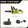 RYOBI P2520 ONE+ HP 18V Brushless 10 in. Cordless Battery Chainsaw, Battery and Charger