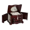Mele & Co Rita Mahogany Finish Wooden Jewelry Box