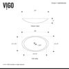 VIGO VG04011 Matte Stone Wisteria Composite Oval Vessel Bathroom Sink, White