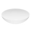 VIGO VG04015 Matte Stone Lotus Composite Round Vessel Bathroom Sink, White