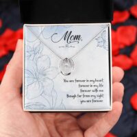 Cubic Zirconia Crystal necklace, White Gold Over Stainless Steel, necklaces Gift box for Women, Valentine