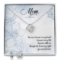 White Gold necklaces, Gift for Mother's Day, necklaces for Women, Gift box for Girlfriend