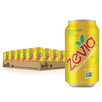 Zevia Zero Calorie Soda, Lemon Lime Twist, 12 Ounce Cans (Pack of 24)
