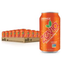Zevia Zero Calorie Soda, Orange, 12 Ounce Cans (Pack of 24)