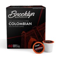 Brooklyn Beans Colombian Gourmet Coffee Pods, Compatible with 2.0 Keurig K Cup Brewers, 40 Count
