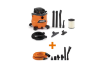RIDGID HD1600C 16 Gal. 6.5-Peak HP NXT Wet/Dry Shop Vacuum with Detachable Blower, Filter, Hose, Accessories and Car Cleaning Kit