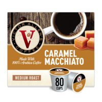 Victor Allen Coffee, Caramel Macchiato Single Serve K-cup, 80 Count (Compatible with 2.0 Keurig Brewers)