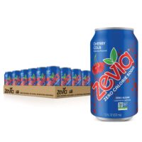 Zevia Zero Calorie Soda, Cherry Cola, 12 Ounce Cans (Pack of 24)