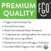 FGO Organic Sencha Loose Leaf Tea Brew 200 Cups, Imported from Japan 16oz/453g Resealable Kraft Bag