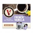 Victor Allen's Coffee French Vanilla Blend, Flavored Medium Roast, 80 Count Single Serve Coffee Pods for Keurig K-Cup Brewers