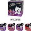 CESAR Soft Wet Dog Food Classic Loaf in Sauce Beef Recipe, Filet Mignon, Grilled Chicken and Porterhouse Steak Variety Pack, (24) 3.5 oz. Easy Peel Trays