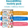 Purina Beneful Small Breed Wet Dog Food Variety Pack, IncrediBites with Real Beef, Chicken or Salmon - (30) 3 oz. Cans Purina Beneful Small Breed Wet Dog Food Variety Pack, IncrediBites with Real Beef, Chicken or Salmon - (30) 3 oz. Cans