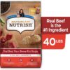 Rachael Ray Nutrish Premium Natural Dry Dog Food, Real Beef, Pea, & Brown Rice Recipe, 40 Pounds