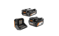 RIDGID AC87024SB2 18V Lithium-Ion (1) 4.0 Ah Battery, (1) 2.0 Ah Battery, and 18V Charger
