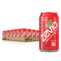 Zevia Zero Calorie Soda, Fruit Punch, Zero Sugar, 12 Ounce Cans (Pack of 24)