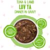Weruva B.F.F. OMG - Best Feline Friend Oh My Gravy!, Tuna & Lamb Luv Ya with Tuna & Lamb in Gravy Cat Food, 3oz Pouch (Pack of 12)