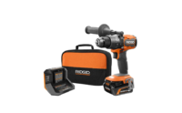 RIDGID R86115K 18V Brushless Cordless 1/2 in. Hammer Drill/Driver Kit with 4.0 Ah MAX Output Battery, 18V Charger, and Tool Bag