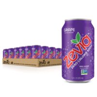 Zevia Zero Calorie Soda, Grape, 12 Ounce Cans (Pack of 24)