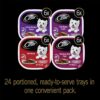 CESAR Soft Wet Dog Food Classic Loaf in Sauce Beef Recipe, Filet Mignon, Grilled Chicken and Porterhouse Steak Variety Pack, (24) 3.5 oz. Easy Peel Trays