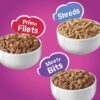 Purina Friskies Gravy Wet Cat Food Variety Pack, Poultry Shreds, Meaty Bits & Prime Filets - (32) 5.5 oz. Cans Purina Friskies Gravy Wet Cat Food Variety Pack, Poultry Shreds, Meaty Bits & Prime Filets - (32) 5.5 oz. Cans