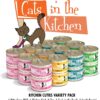 Weruva Cats in the Kitchen, Kitchen Cuties Variety Pack, Wet Cat Food by Weruva, 6oz Cans (Pack of 24)