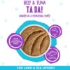 Weruva Wet Cat Food B.F.F. Play - Best Feline Friend Paté Lovers, Aw Yeah!, Beef & Tuna Ta Da! with Beef & Tuna, 3oz Pouch (Pack of 12)