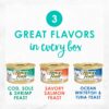 Purina Fancy Feast Grain Free Pate Wet Cat Food Variety Pack, Seafood Classic Pate Collection - (2 Packs of 12) 3 oz. Cans