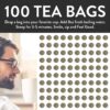 FGO Organic Chamomile Tea Bags 100 Tea Bags, Eco-Conscious Tea Bags in Kraft Bag Raw from Egypt FGO Organic Chamomile Tea Bags 100 Tea Bags, Eco-Conscious Tea Bags in Kraft Bag Raw from Egypt