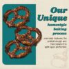 Unique Snacks Extra Dark Splits Pretzels, Delicious Vegan, Homestyle Baked, Certified OU Kosher and Non-GMO, No Artificial Flavor, 11 Oz Bags (Pack of 12)
