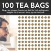 FGO Organic Ginger Tea Bags 100 Tea Bags Eco-Conscious Tea Bags in Kraft Bag Raw from India FGO Organic Ginger Tea Bags 100 Tea Bags Eco-Conscious Tea Bags in Kraft Bag Raw from India