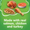 Purina Friskies Pate Wet Cat Food Variety Pack, Salmon, Turkey & Grilled - (2 Packs of 12) 5.5 oz. Cans Purina Friskies Pate Wet Cat Food Variety Pack, Salmon, Turkey & Grilled - (2 Packs of 12) 5.5 oz. Cans