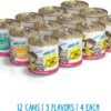 Weruva Wet Cat Food Best Feline Friend (B.F.F.), Big Feline Feast Variety Pack, 10oz Cans (Pack of 12), Multi Color
