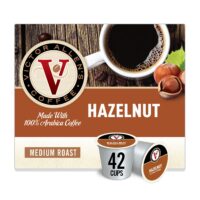Victor Allen’s FG014586 Hazelnut for K-Cup Keurig 2.0 Brewers, 42 Count, Victor Allen’s Coffee Medium Roast Single Serve Coffee Pods