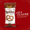 Unique Snacks Extra Dark Splits Pretzels, Delicious Vegan, Homestyle Baked, Certified OU Kosher and Non-GMO, No Artificial Flavor, 11 Oz Bags (Pack of 12)