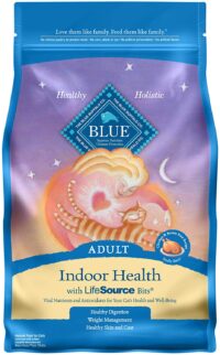 Blue Buffalo Indoor Health Natural Adult Dry Cat Food, Chicken & Brown Rice 7-lb