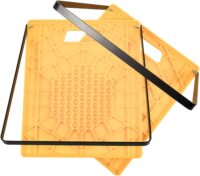 Camco Large RV Stabilizing Jack Pad with Handle, 14 Inch x 12 Inch Pad - 2 Pack - 44543 , Yellow