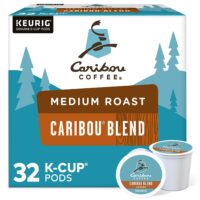 Caribou Coffee Caribou Blend, Single-Serve Keurig K-Cup Pods, Medium Roast Coffee, 32 Count