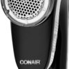 Conair Fabric Shaver - Fuzz Remover, Lint Remover, Rechargeable Fabric Shaver, Black