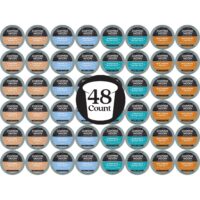Copper Moon Single Serve Coffee Pods for Keurig K Cup Brewers, Flavored Variety Pack, Medium Roast Coffee, 48 Count (12 each: Caramel Vanilla, Tropical Coconut, Hawaiian Hazelnut, Southern Pecan)