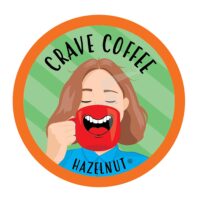 Crave Beverages Flavored Coffee Pods Compatible with 2 K-Cup Brewers, Hazelnut, 40 Count