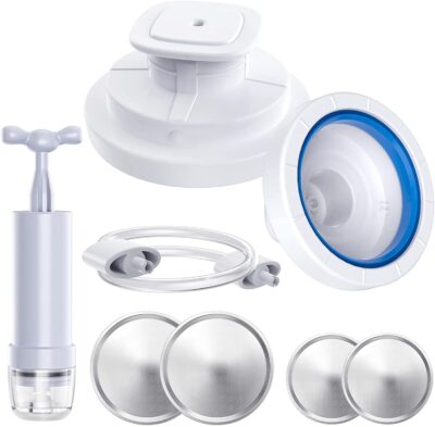 DAIKA Jar Sealer and Accessory Hose Compatible with FoodSaver Vacuum Sealer, Vacuum Sealer Kit