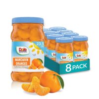 Dole Mandarin Oranges in 100% Fruit Juice, 23.5 Oz Resealable Jars, 8 Count