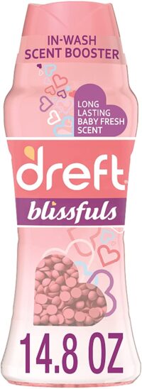 Dreft Blissfuls Laundry Scent Booster Beads for Washer, Baby Fresh Scent, 14.8 Oz
