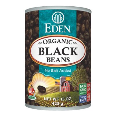 Eden Organic Black Beans, 15 oz Can (12-Pack Case).,