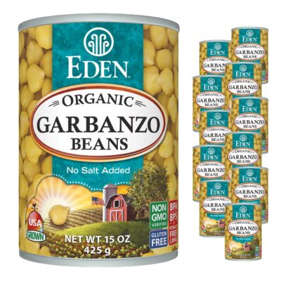 Eden Organic Garbanzo Beans, 15 oz Can (12-Pack Case)